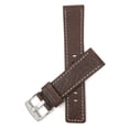 thumbnail image 1 of 24mm Leather Watch Band Strap, Stainless Steel Buckle, 1 of 7