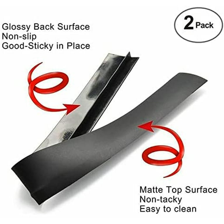 Gorilla Grip 2 Pack Silicone Stove Gap Covers, 25 Inch, Flexible Heat  Resistant Stovetop Filler Between Counters and Cooktops, Seamless Hidden  Oven
