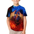 thumbnail image 2 of Wings Of Fire WOF Kid's T-Shirt Short Sleeve T-Shirt Tops Summer Tee Shirt for Boys Girls 120CM, 2 of 8