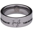 thumbnail image 2 of Philippians 4:13 Tungsten Carbide Ring, 2 of 9