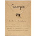 thumbnail image 4 of Twelve Constellation Necklace Black Dripping Oil Constellation Card Clavicle Chain, 4 of 9