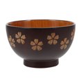 thumbnail image 1 of 1Pc Kitchen Japanese Style Ramen Bowl Heat Insulation Baby Food Bowl (Wood Color), 1 of 9
