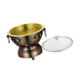 thumbnail image 3 of Siruishop Small Hot Pot Cooking Pot Buffet Hot Small Hotpot for Camping Party Home Use Copper, 3 of 8