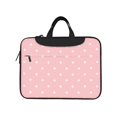 thumbnail image 2 of YFYANG 13 inch Universal Laptop Bag Oxford Cloth Laptop Sleeve, Multi-functional Pink Polka Dot Pattern Notebook Computer Messenger Bag Handbag, 2 of 8