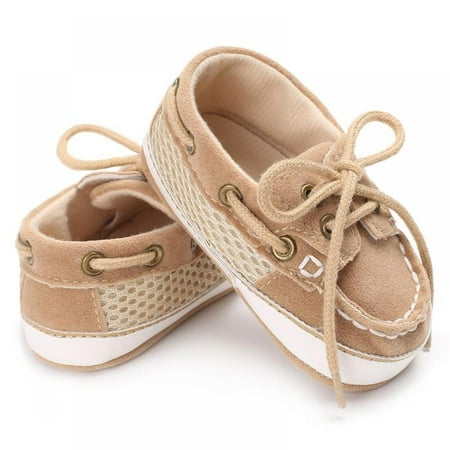 

EleaEleanor Kids Baby Boy s Infant/Toddler Bucker Casual Shoes First Walker Stitching Straps Soft Bottom Non-slip Casual Shoes