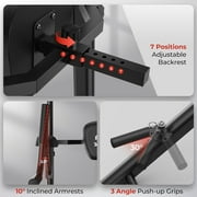 Sportsroyals Power Tower Pull Up Bar Station, 450LBS Stable Pull Up Dip Station for Home Gym | FED Fitness