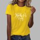 thumbnail image 1 of Fiudx Camisas de Mujer Tops con Estampado de Moda para Mujer, Blusa de Manga Corta con Cuello Redondo, Camisetas, 1 of 4
