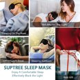 thumbnail image 7 of SUPTREE Mulberry Silk Dark Eye Sleep Mask for Women Men Kids Eye Covers for Sleeping Blind Fold Night Mask, 7 of 7