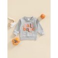 thumbnail image 3 of Douhoow Infant Sweatshirt Baby Boys Girls Casual Long Sleeve Letter Print Round Neck Pullover Tops, 3 of 9