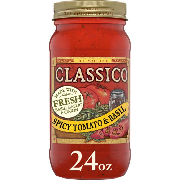 Classico Spicy Tomato Basil Pasta Sauce 24 Oz Jar Walmart Com Classico Spicy Tomato Basil Pasta Sauce 24 Oz Jar Walmart Com