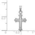 thumbnail image 3 of FB Jewels 14k White Gold Fleur de Lis Hollow Cross Charm, 3 of 4
