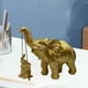 thumbnail image 4 of Figura de elefante que trae recuerdos y fuerza a la estatua. Oro, 4 of 8