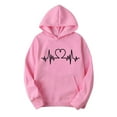 thumbnail image 2 of POTETI Hoodies for Women Plus Size Casual Long Sleeve Hooded Sweatshirts Pullover Tops, 2 of 5