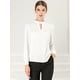 thumbnail image 4 of Dde San Patricio profesional Blusas de gade manlarcon cuello alto elegante pamujer blanco S, 4 of 6