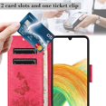 thumbnail image 5 of For Samsung Galaxy A55 5G Case Butterflies Flower Leather Wallet Flip Phone Cover - Red, 5 of 5