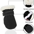thumbnail image 3 of 4 Pcs Winter Pet Warm Shoes Candy Color Plush Thickened Wear-Resistant Non-Slip Snow Booties for Dogs Outdoor Walking Running, 3 of 8