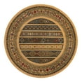 thumbnail image 3 of Unique Loom Fars Collection Area Rug - Pasadena (6' 1" Round Tan/Light Blue), 3 of 7