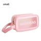 thumbnail image 3 of Wosthever Bolsa de almacenamiento de viaje para mujer de PU, organizador de artículos de aseo, bolsa de cosméticos de PVC impermeable, bolsa de Almacenamiento y organización del hogar Rosado S, 3 of 6