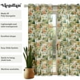 thumbnail image 6 of Vargottam Tree Pattern Extra Long Sheer Curtains for Double Height Windows & Doors Set of 2 Panels, 108" Length, Grommet Top, Light Filtering Printed Georgette Drapes, 6 of 9
