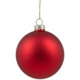 thumbnail image 4 of Northlight 2-Finish Christmas Ball Glass Ornaments - 3.25" (80mm) - Red - 6ct, 4 of 9