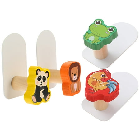 

HOKARUA 4pcs Sticky Hooks Cartoon Adhesive Wall Hanging Hooks for Towels Purses Hats