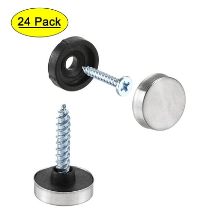

Uxcell 14mm Mirror Screws Silver Tone 201 Stainless Steel 24 Pack