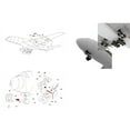 thumbnail image 3 of 1:100 Paper A380 German Lufthansa  Airlines Airplane Model Simulation Aircraft Model Aviation Model Aircraft Kits for Collection and Gift (Unassembled Kit ), 3 of 8