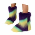 thumbnail image 4 of FUZHIQ Furry Faux Fur Boots Women's Winter Shoes Woman Fluffy Warm Snow Boots Mid-Calf Comfortable Outdoor Flat, 4 of 6