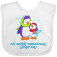 thumbnail image 3 of Inktastic My Great Grandma Loves Me Cute Penguins Boys or Girls Baby Bib, 3 of 4