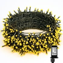 LEEVOT Christmas Lights 1000 LED Christmas String Lights Indoor 82 FT White Christmas Lights 8 Modes Warm White