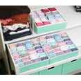 thumbnail image 2 of Simple Houseware Closet Socks Organizer, 24 and 16 Cell Drawer Dividers, 3 Pack, Turquoise, 2 of 4