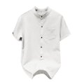 thumbnail image 2 of pstuiky camisetas para hombre, Camisa casual de manga corta para hombre, estilo bolos vintage, estilo playero cubano, con botones, para verano ropa de hombre m, 2 of 4