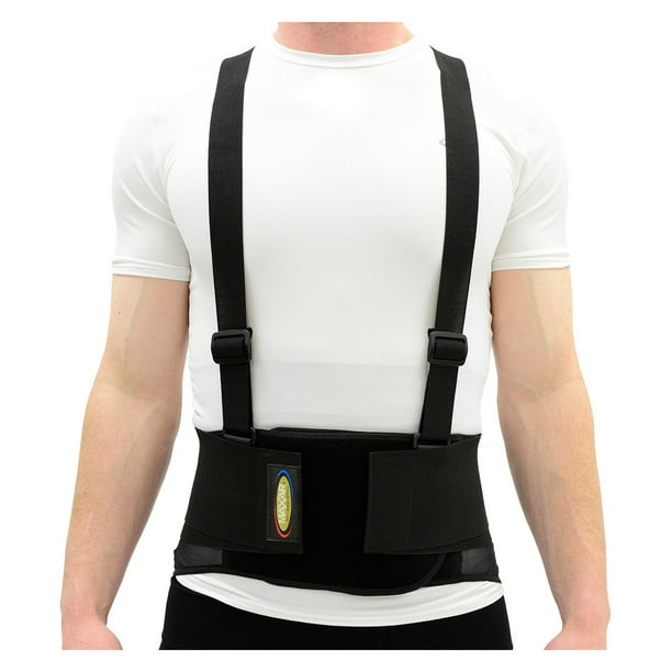 maxar breathable lower back support with detachable suspenders ibs-3000 ...