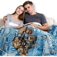 thumbnail image 2 of Football Throw Blanket Football Fan Gifts for Men Women Kids Football Style Flannel Blanket Super Cozy Soft Living Room 60" x 50", 2 of 5