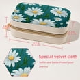 thumbnail image 5 of Daisy Portable Velvet Earring Organizer with Removable Compartment, Necklace Holder, Jewelry Organizer, and Decorative Gift Box, 5 of 7