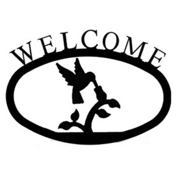 Hummingbird - Welcome Sign Small