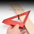 thumbnail image 4 of Multi Triangle Ruler Square Carpenter Measuring Drawing Angle Line Woodworking, 4 of 7