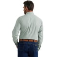 thumbnail image 3 of Wrangler Men's George Strait By Geo Print Long Sleeve Button-Down Stretch Western Light Grey 3X, 3 of 3