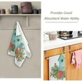 thumbnail image 3 of Winter Birdhouse Blue Hand Towels 2 PCS, Xmas Red Birds Kitchen Towel Ultra Soft and Highly Absorbent,Decorative Fingertip Face Towel for Bathroom Hotel, 28.3"x 14.4", 3 of 6