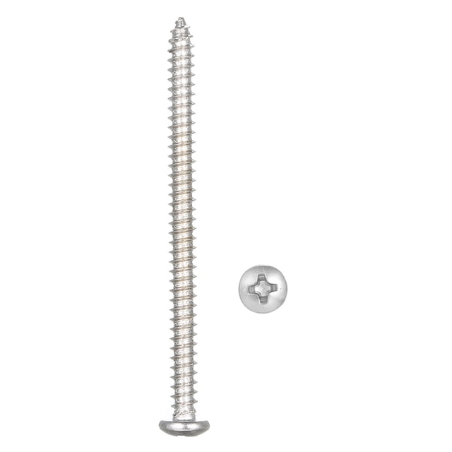 A2 DIN7981 # 8 4.2mm 304 Tornillo de acero inoxidable Avellanado Tornillos de madera penet Carevas Tornillo de rosca
