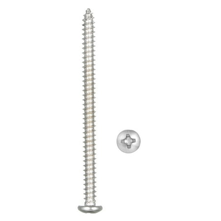 

OWSOO A2 DIN7981 #8 4.2mm 304 Stainless Steel Screw Countersunk Self Tapping Wood Screws 4.2mm*60mm
