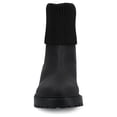 thumbnail image 6 of Journee Womens Isabeau Round Toe Block Heel Casual Comfort Chelsea Boots, Widths Available, 6 of 9