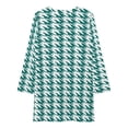 thumbnail image 3 of Aesthetic Water Blue And White Ripple Loose Dress Evening Dress Summer Dresses for Women Luxury Dress Long Sleeved Dress, 3 of 4