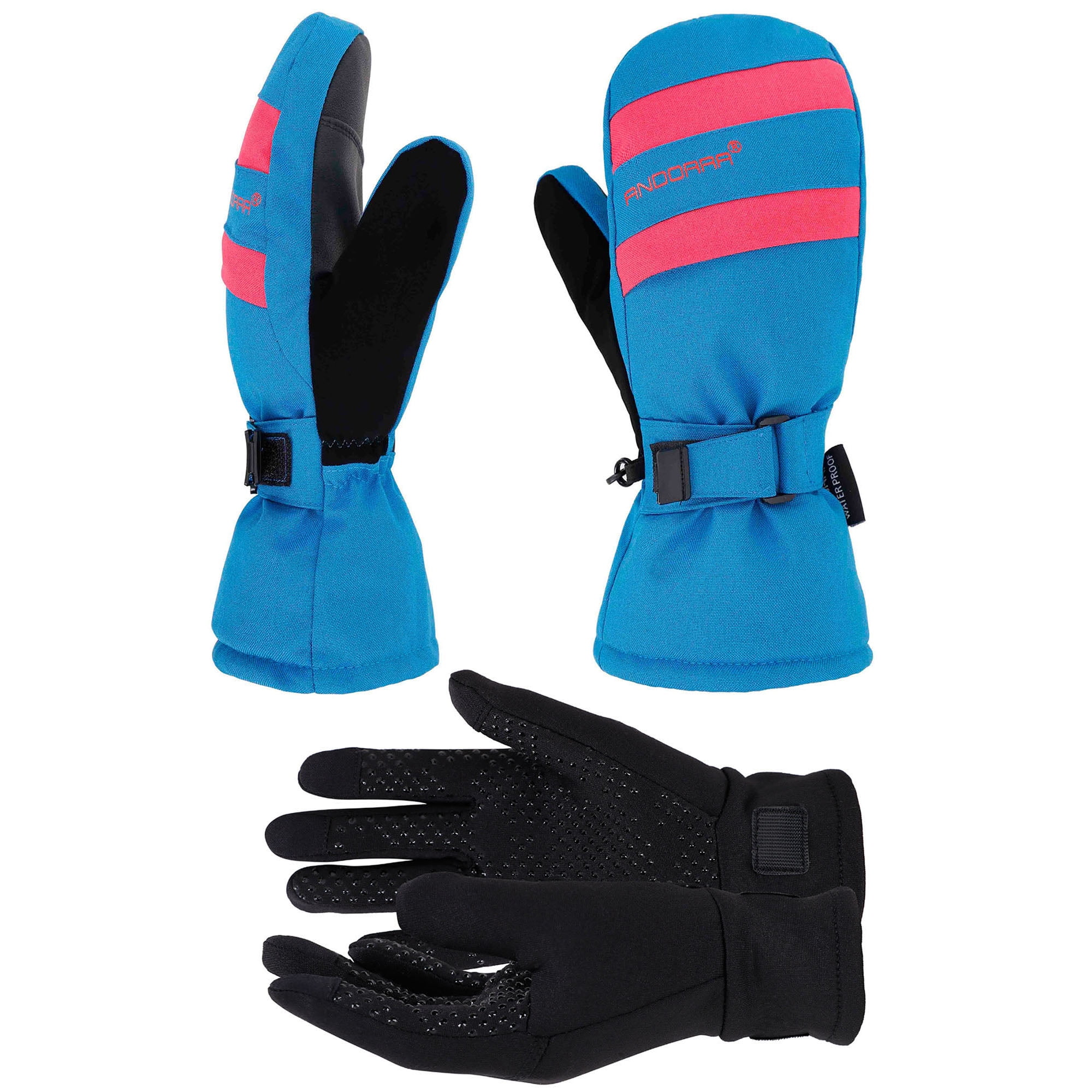 Simplicity Women's Winter 3M Thinsulate Snow Ski Mittens with