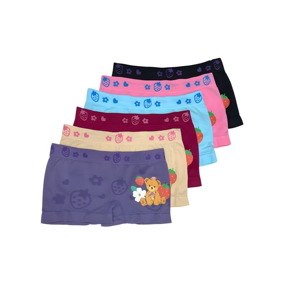 6 Boxer para niña con Diseños divertidos Pack incluye 6 Colores Diferentes