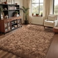 thumbnail image 7 of Pentantan 8ft x 10ft Shag Area Rugs, Fluffy Rug for Living Room Bedroom, Soft Plush Pile Indoor Carpet, Brown, 7 of 7