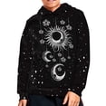 thumbnail image 2 of DISNIMO Sun Moon Pullover Hoodies for Boys Star Hoodie Galaxy Sweatshirt Kids Streetwear Hoodie with Pockets Girls Hooded Sweatshirts Size 6-7 Children School Fall Clothes Boy, 2 of 7