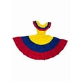 thumbnail image 4 of Colombian Traditional Tri-color Dress for Girls, 4 of 9
