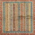 thumbnail image 1 of Ahgly Company Indoor Square Abstract Chestnut Red Oriental Area Rugs, 4' Square, 1 of 6