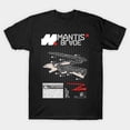 thumbnail image 1 of T-Shirt Unisexe Mantis Blades Cyberpunk 2077 Cyberware Art Graphique Rétro de Jeu Vidéo, jusqu'à la Taille 3TG., 1 of 4